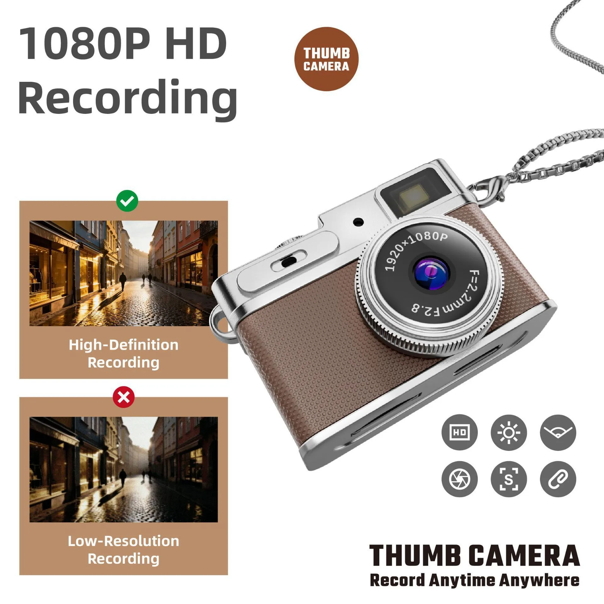 Pic Master Retro Palm Sized Keychain Camera - Image 2