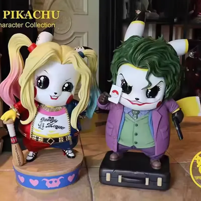 Pikachu Cosplay Joker & Quinn Figurines (12 cm) - Image 2