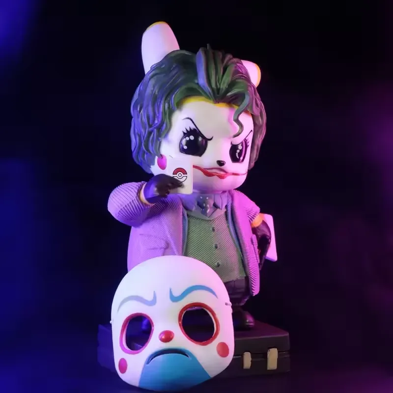 Pikachu Cosplay Joker & Quinn Figurines (12 cm) - Image 4