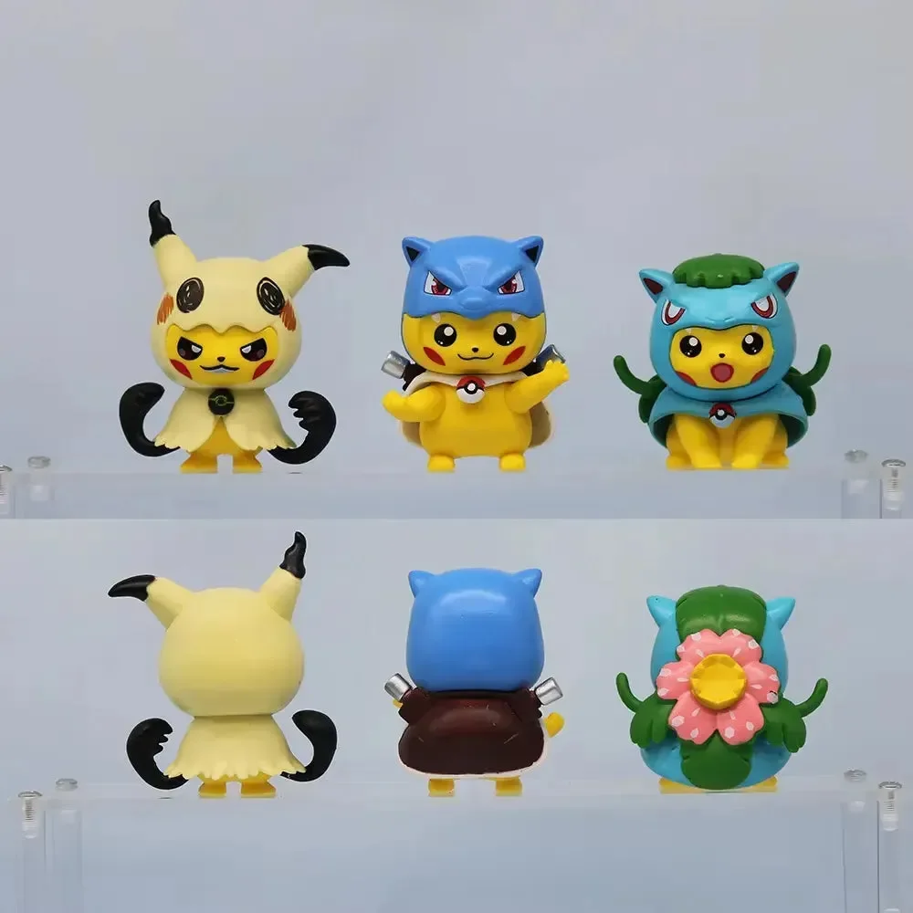 Pikachu Cosplay Pokimoen Figurines (Set of 6) - Image 4