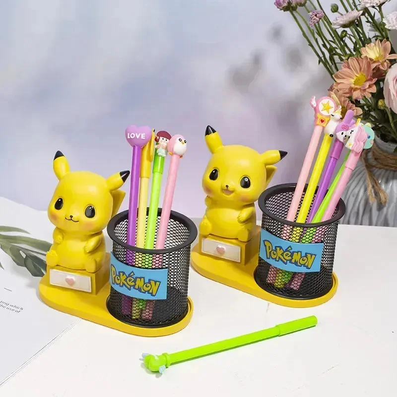 Pikachu Metal Mesh Pen Stand & Organizer - Image 3