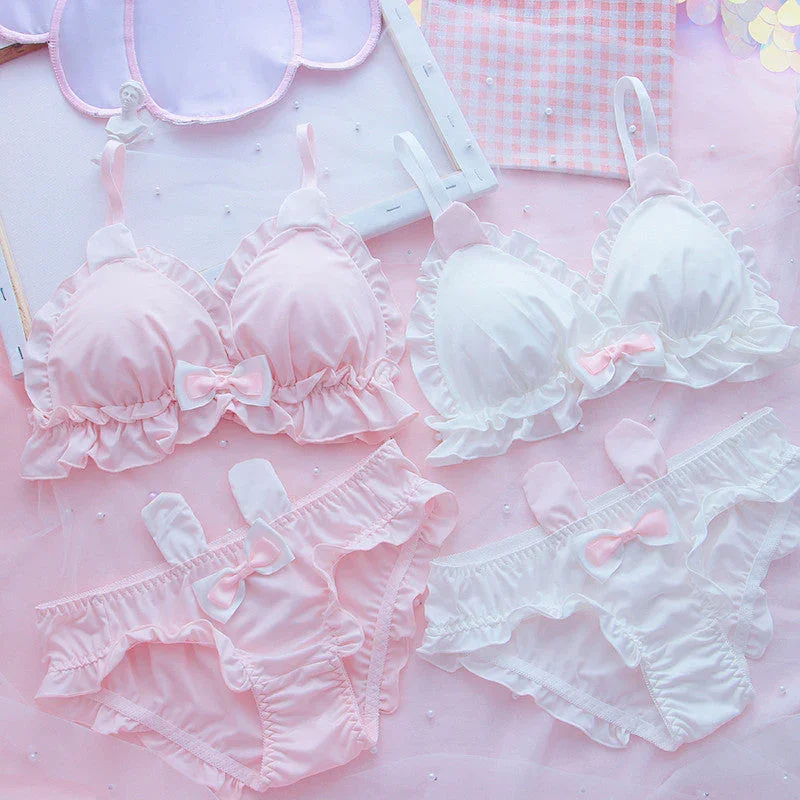 Playful Lolita Rabbit Ears Underwear Suit - Image 4