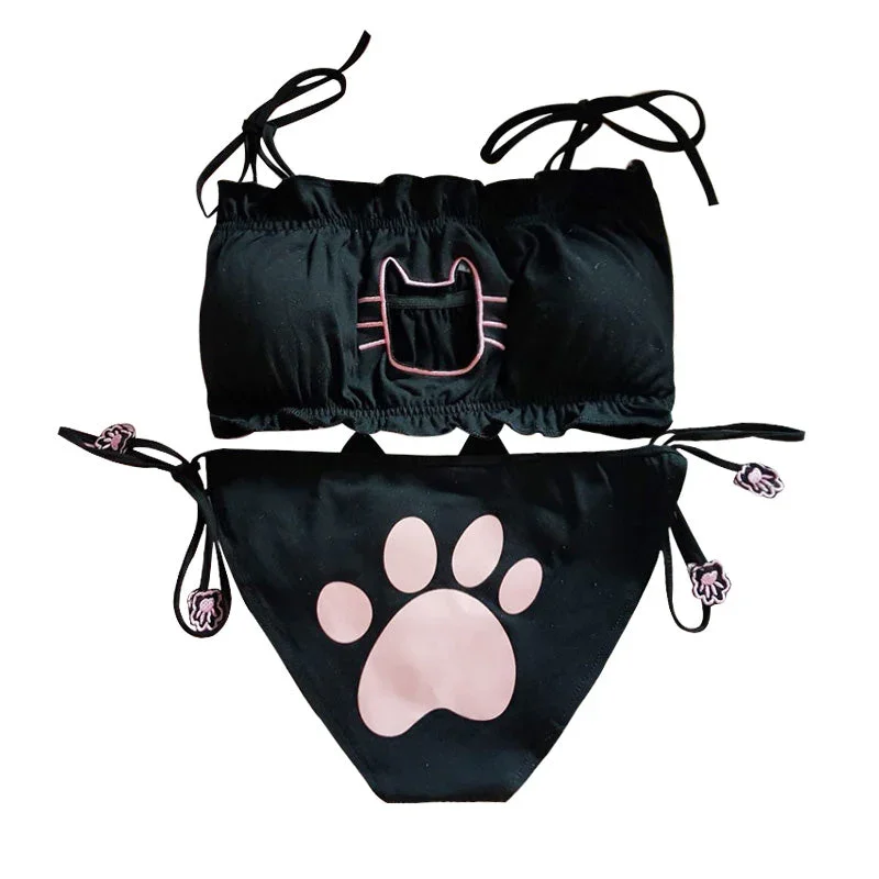 Playful Neko Cat Lingerie Set - Image 9