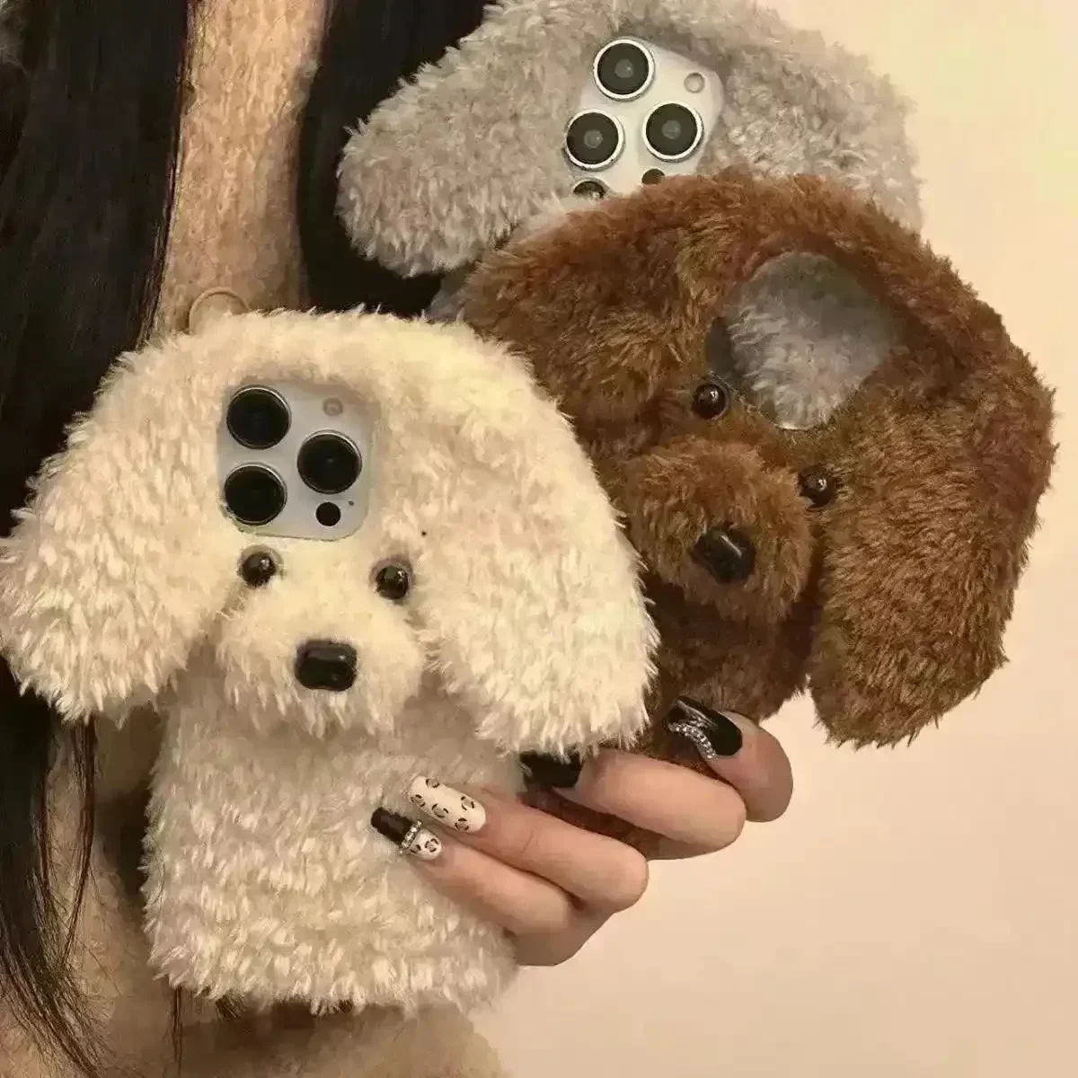 Plush Furry Dog Phone Case (For iPhones) - Image 2