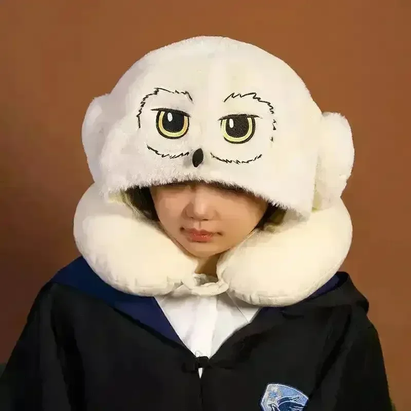 Plush Hedwig Eye Mask and U-Neck Pillow - Image 2