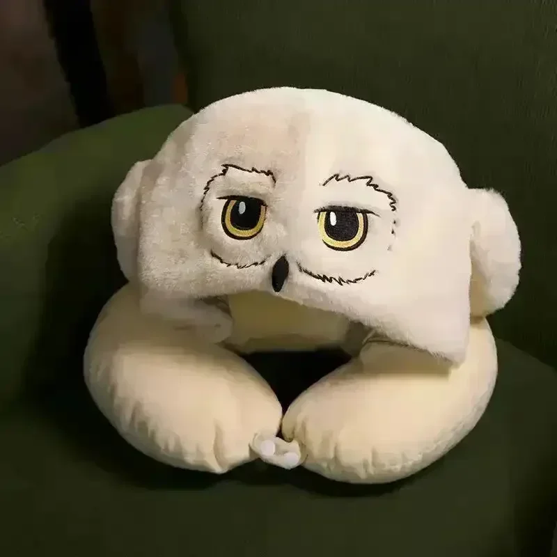 Plush Hedwig Eye Mask and U-Neck Pillow - Image 4