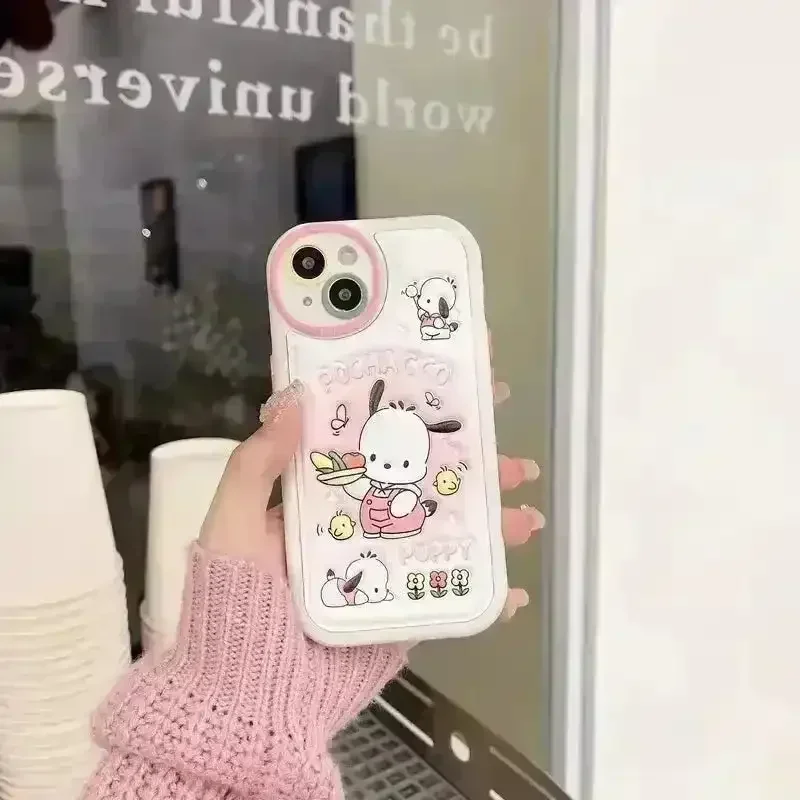 Pochacco Embossed Leather Phone Case (For iPhones) - Image 4