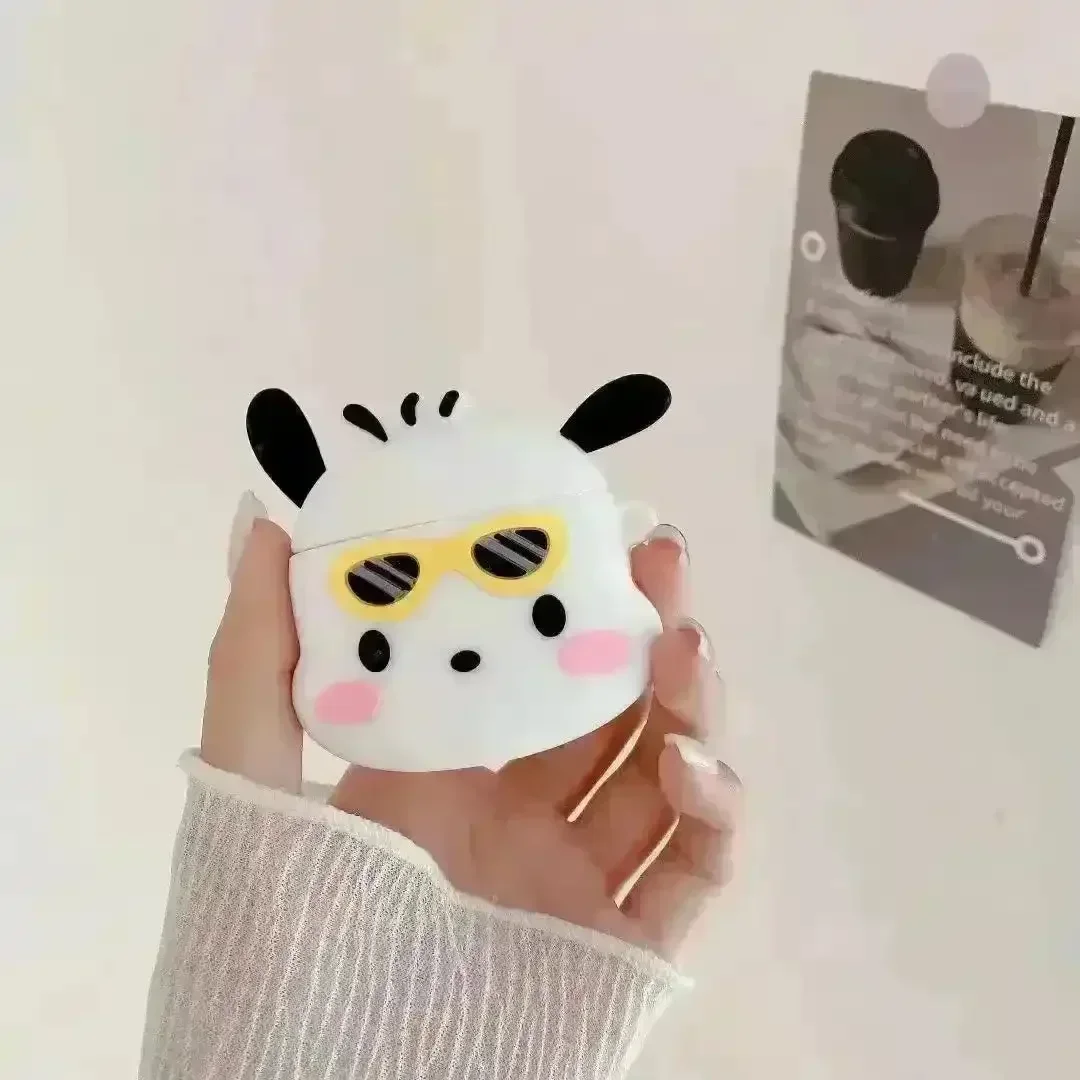 Pochacco Sunglasses Silicone AirPods Case - Image 6