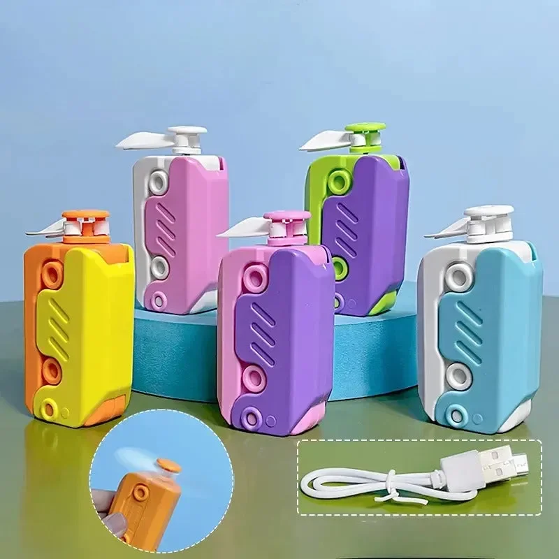 Pocket Breeze Folding Fan Keychain - Image 3