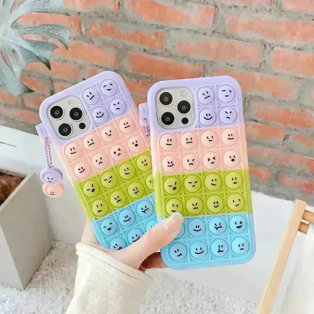 Pop It Bubble Rainbow Phone Case (For iPhone) - Image 2