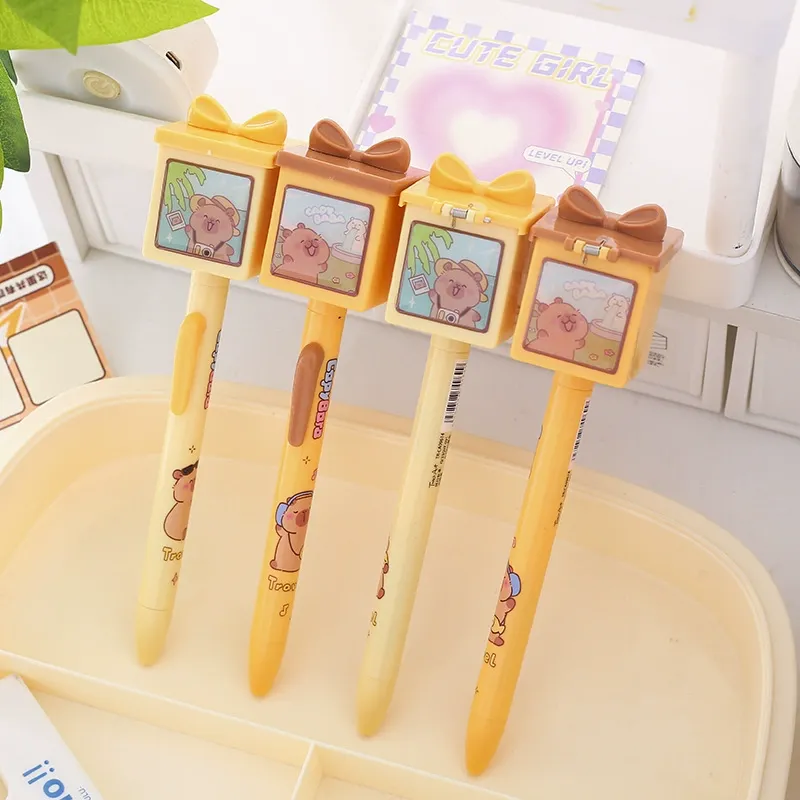 Pop-up Capybara Surprise Fidget Gel Pen - Image 3