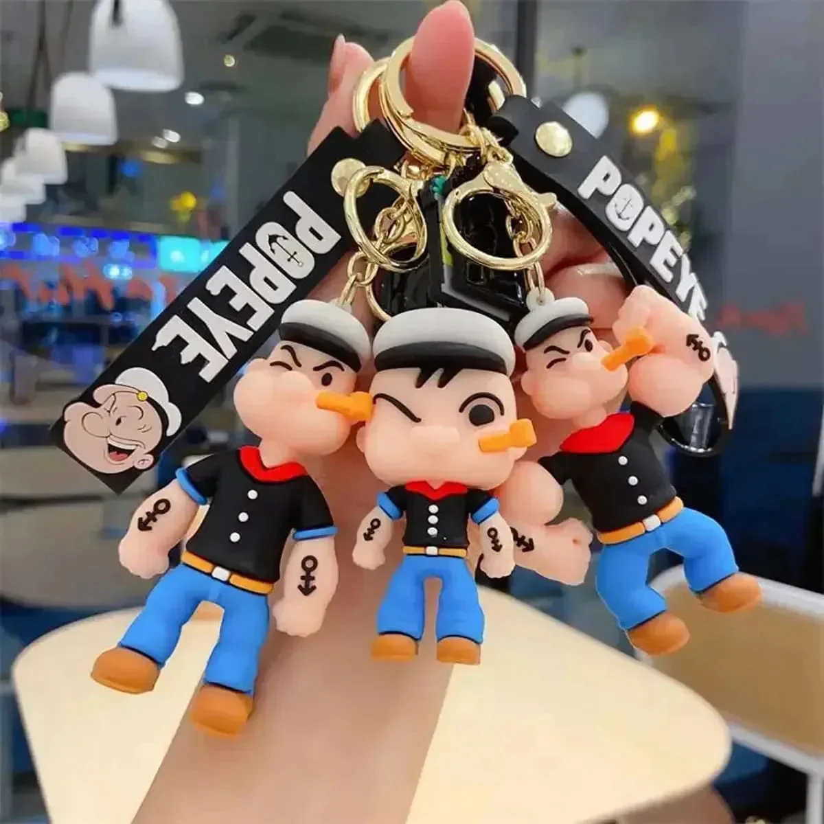 Popeye Spinach Strong 3D Keychain - Image 2