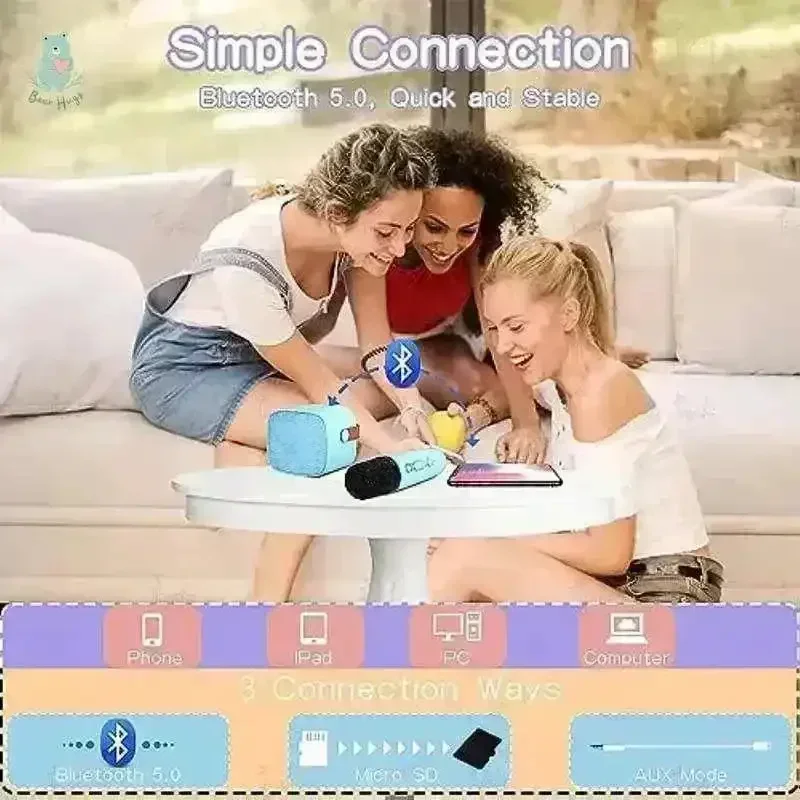 Portable Mini Karaoke Speaker and Mic - Image 2