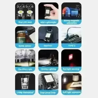 Mighty Mini 6-Mode Rechargeable Keychain Light - Image 10