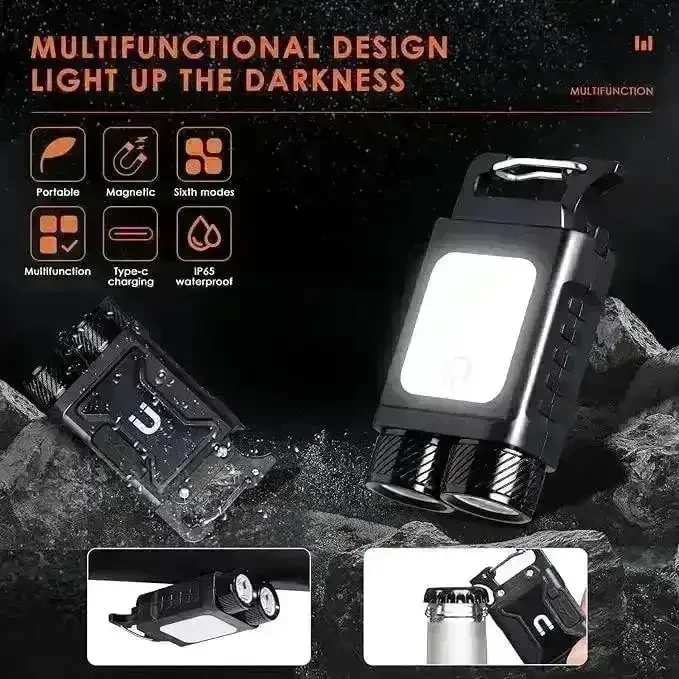 Mighty Mini 6-Mode Rechargeable Keychain Light - Image 3