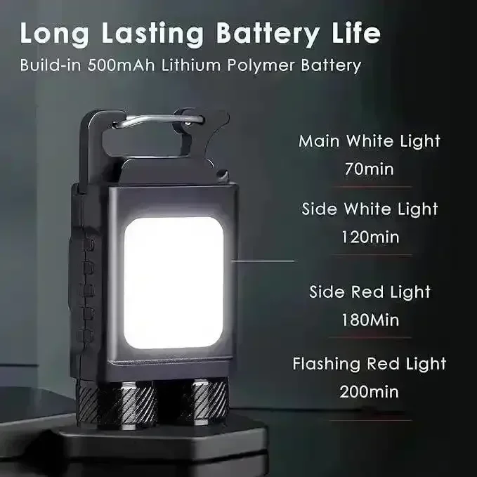 Mighty Mini 6-Mode Rechargeable Keychain Light - Image 5
