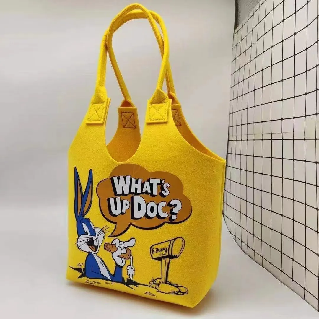 Premium Felt Character Tote Handbag - Image 3