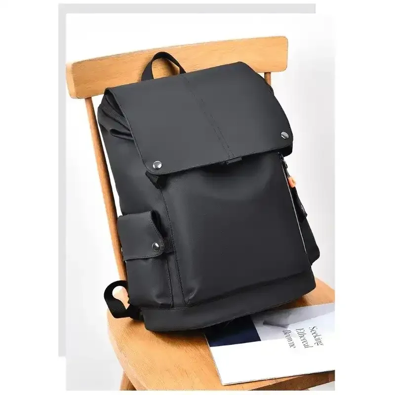Premium Leather-Look Casual Backpack - Image 4