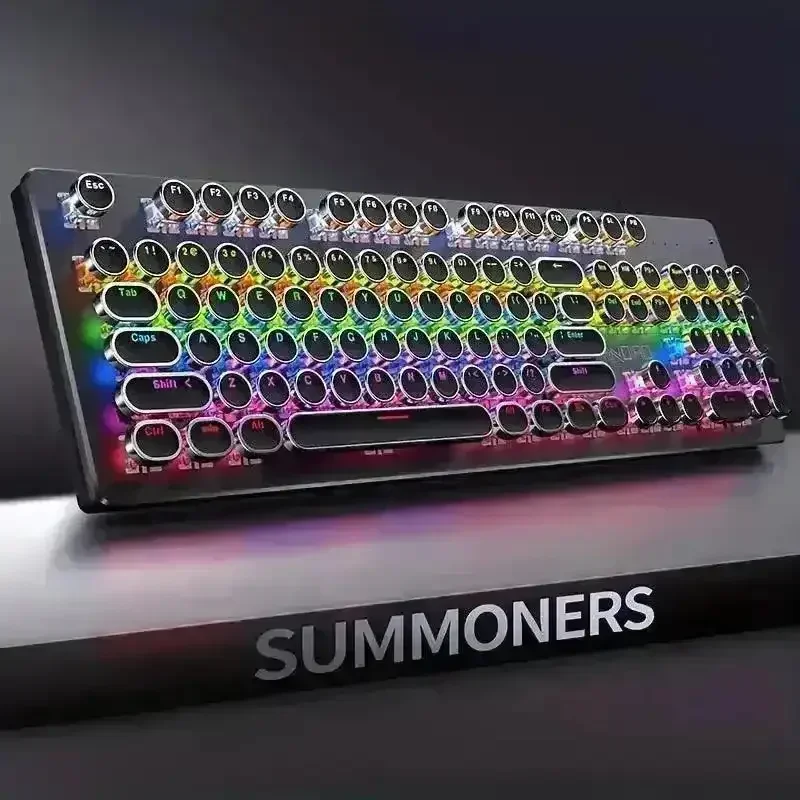 Premium Mechanical LED Backlit 104 Keys Keyboard - Image 2