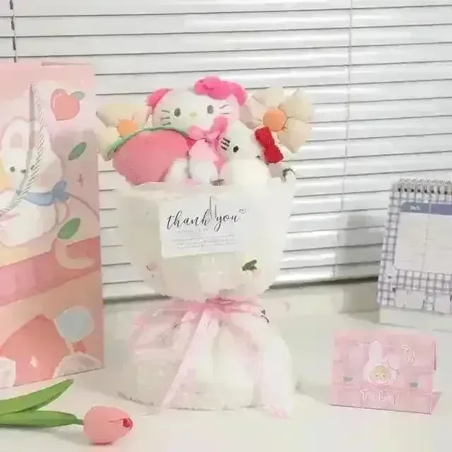 Premium Sanliou My Melody Kuromi Hello Kitty Doll Bouquet - Image 12