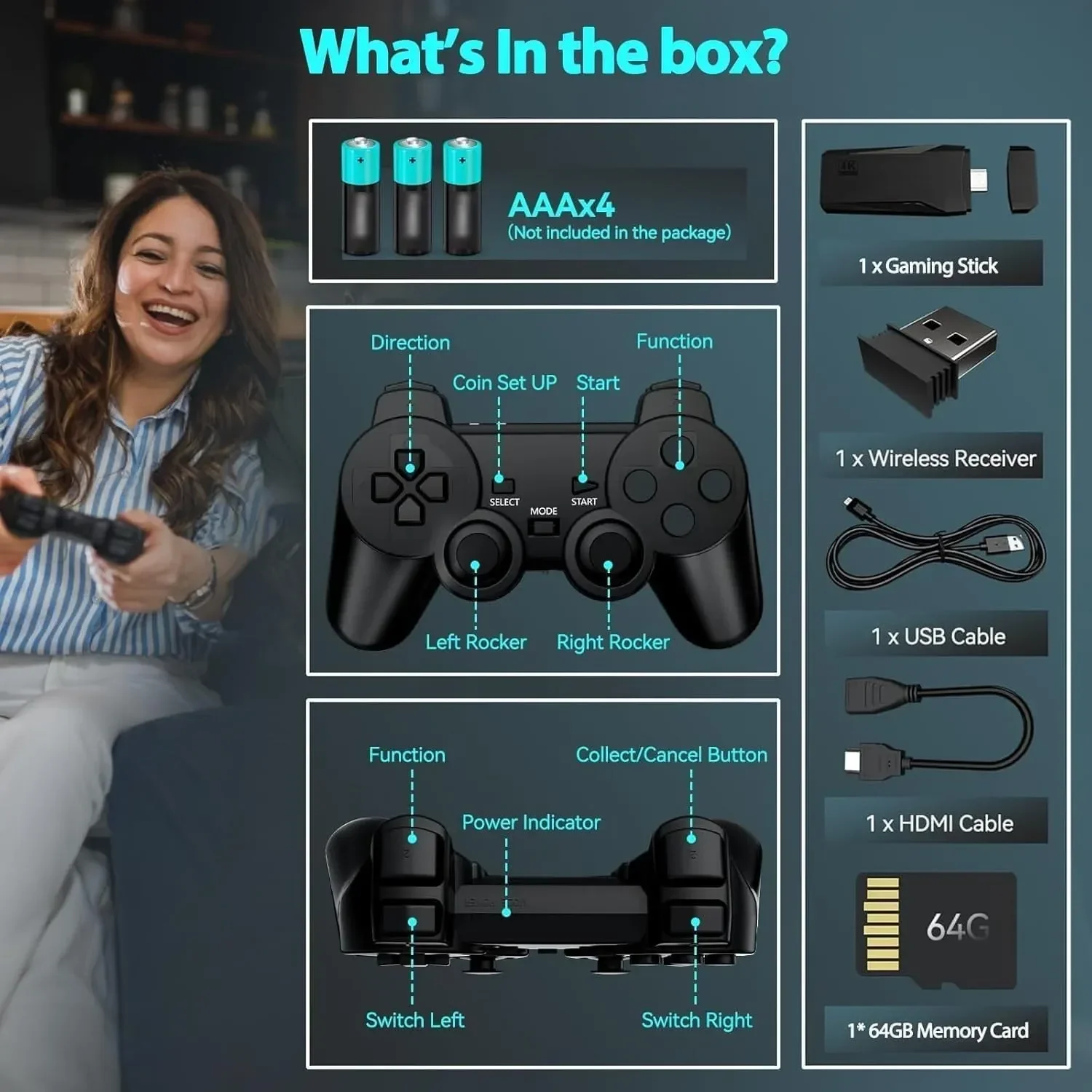 PS Retro 4K Wireless Game Console - Image 10