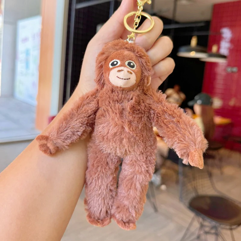 Punch Monkey Furry Plush Keychain - Image 3