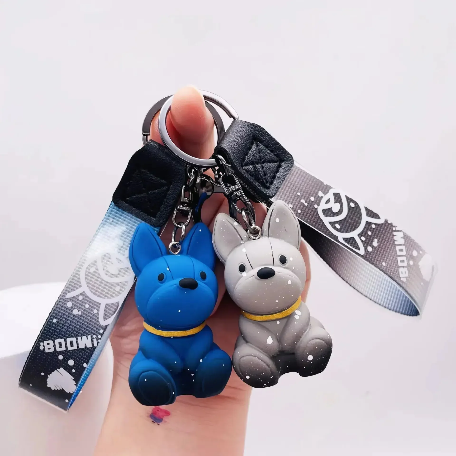Punk Glittery Bulldog Keychain - Image 6