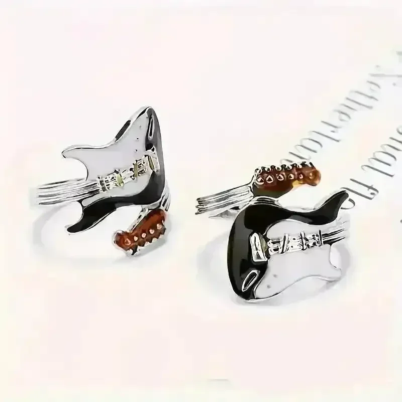 Punk Guitar Shaped Ring - Image 3