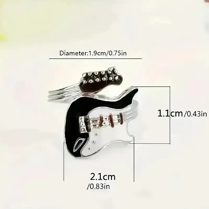 Punk Guitar Shaped Ring - Image 6
