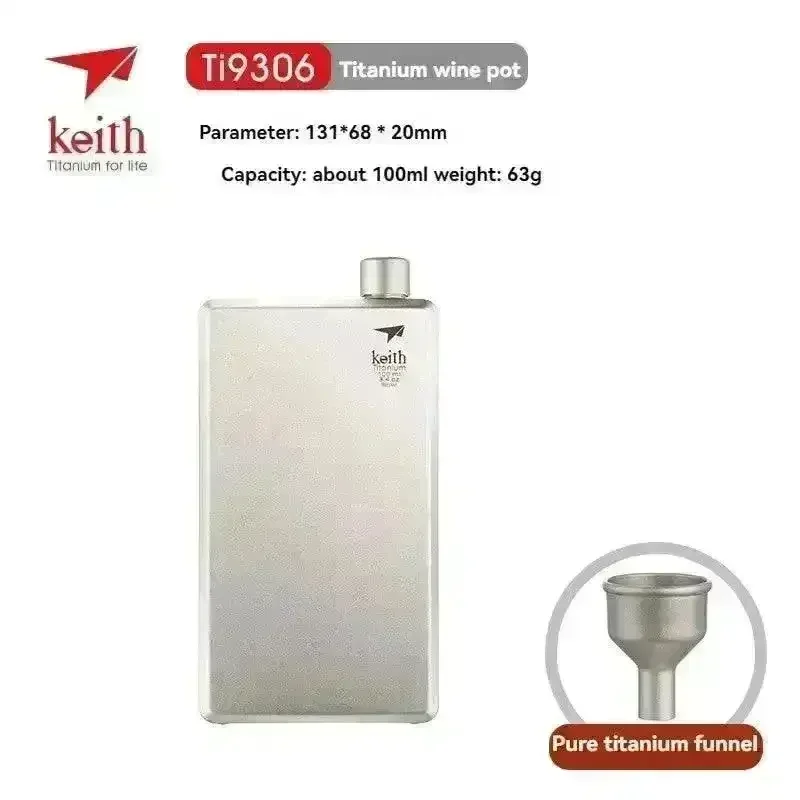 Pure Titanium Hip Flask (100 ml) - Image 5