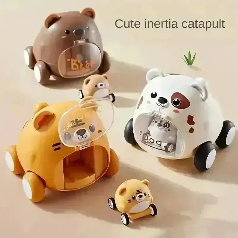 Push Down Cartoon Animal Car - Image 7