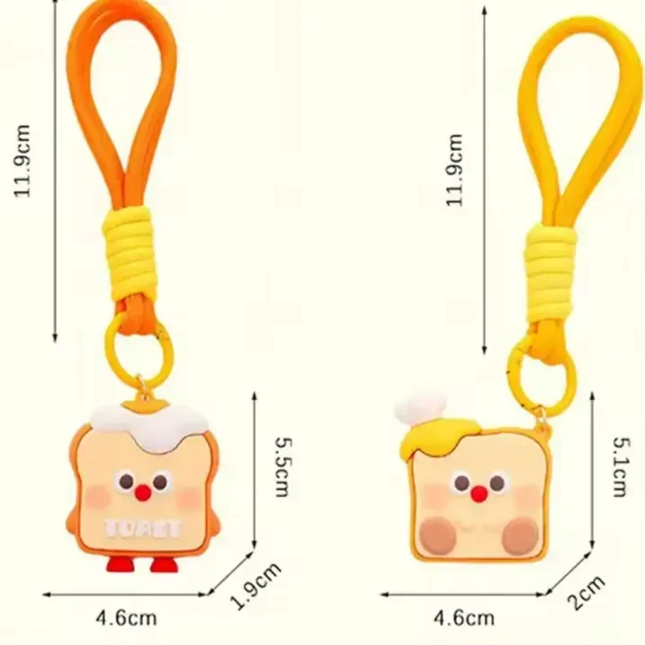 Quirky Crusties Bread Toast Keychain - Image 14