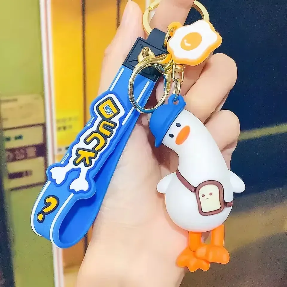 Quirky Crooked Neck Duck Keychain - Image 16