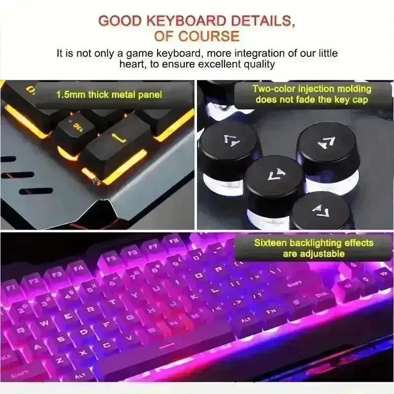 QZUKOY Mechanical Feel Gaming Keyboard and Mouse - Image 9