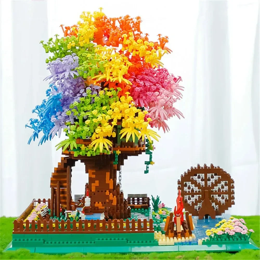 Sakura Tree House LED Nano Building Blocks - Image 16