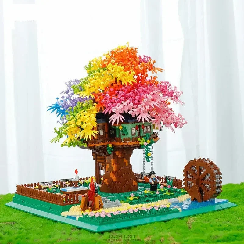 Sakura Tree House LED Nano Building Blocks - Image 3