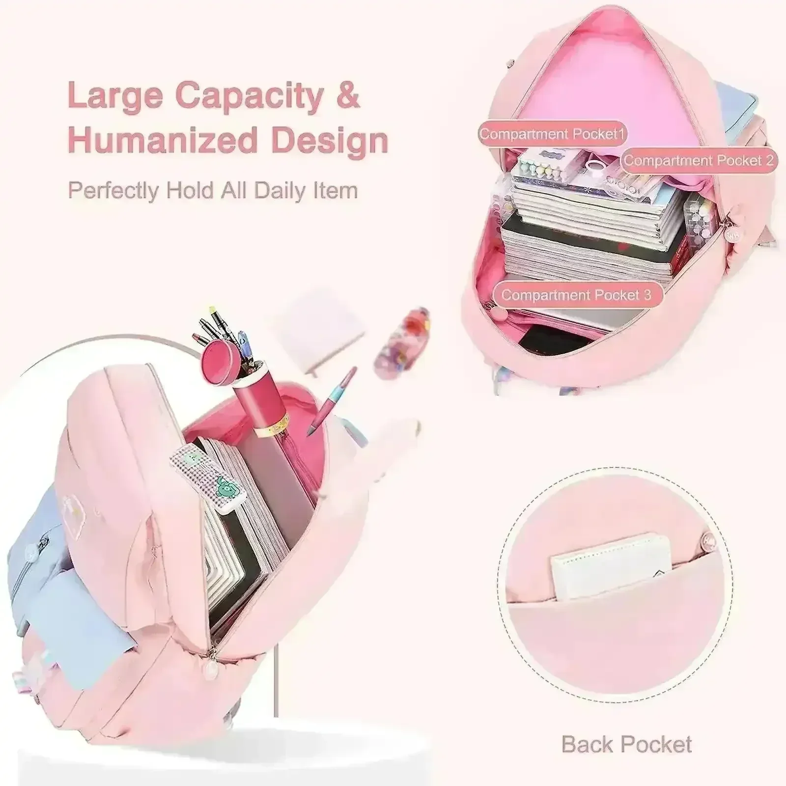 Rainbow School Bag For Kids - Image 8
