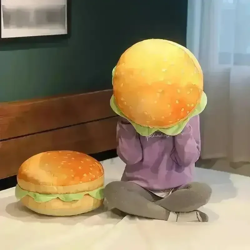 Realistic Burger Plush Pillow - Image 3
