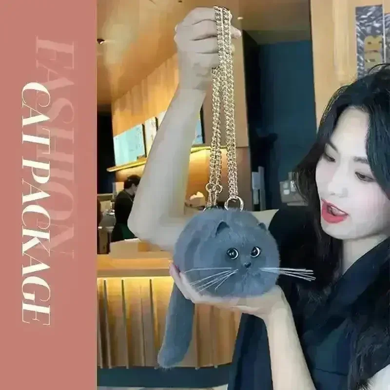 Realistic Handmade Cat Plush Handbag - Image 7