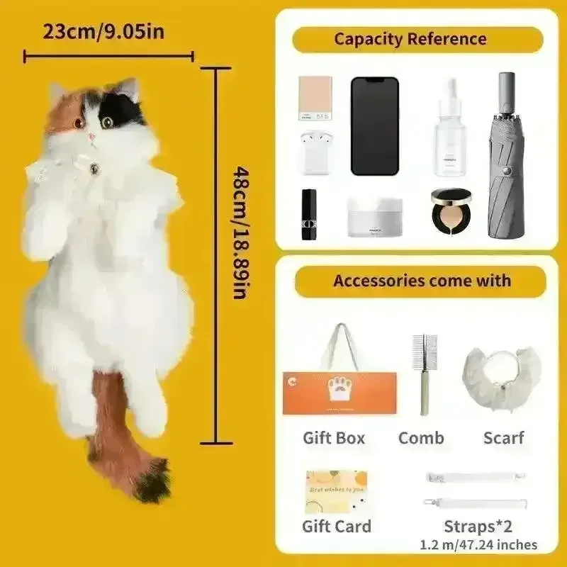 Realistic Live Cat Shaped Backpack - Image 28