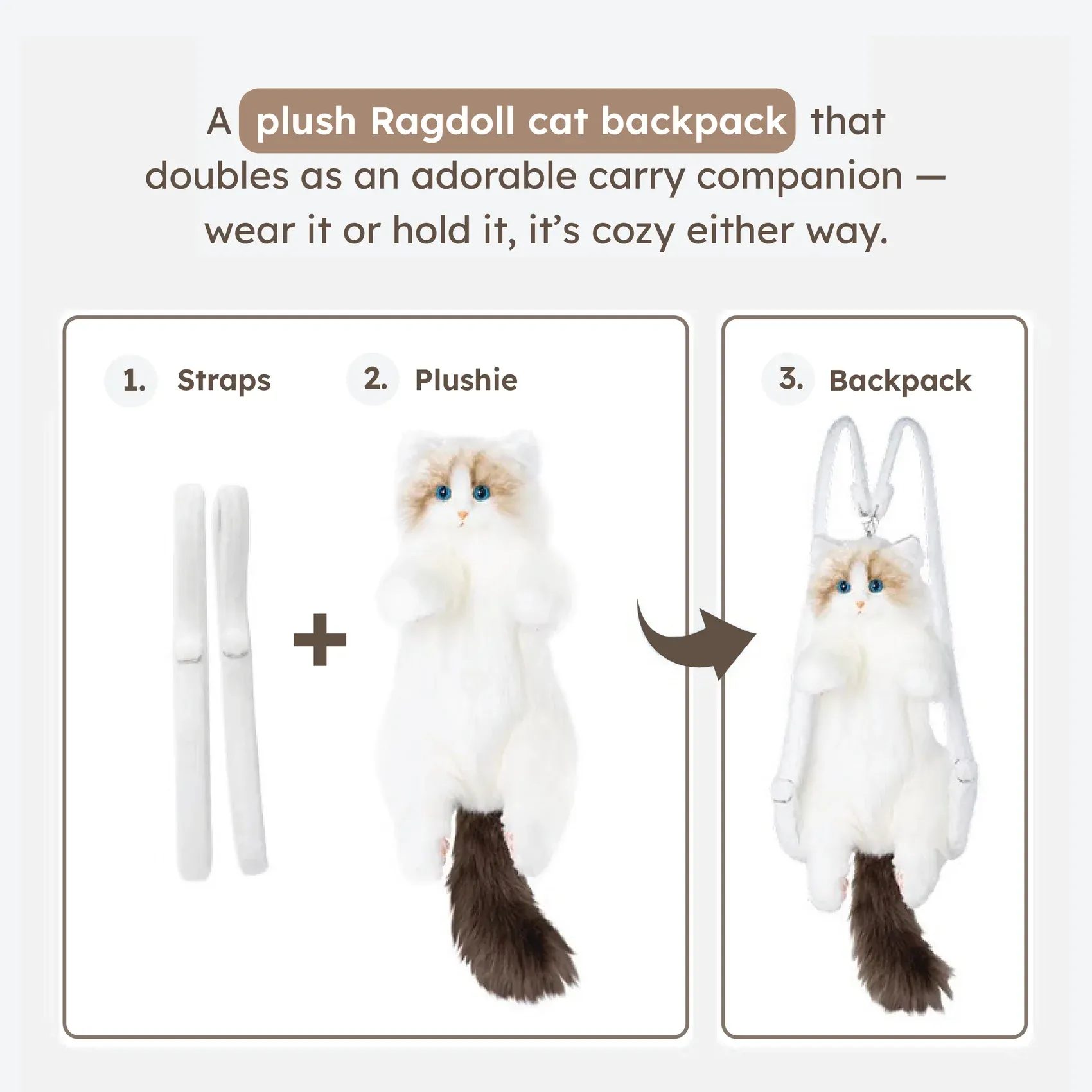 Realistic Live Cat Shaped Backpack - Image 6