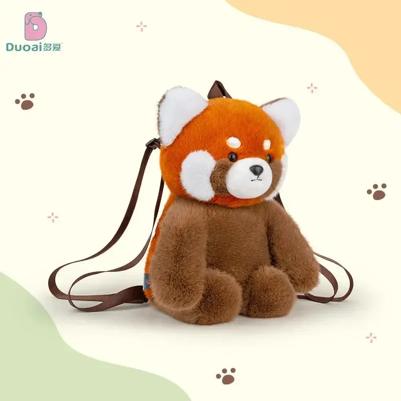 Realistic Red Panda Plush Backpack - Image 4