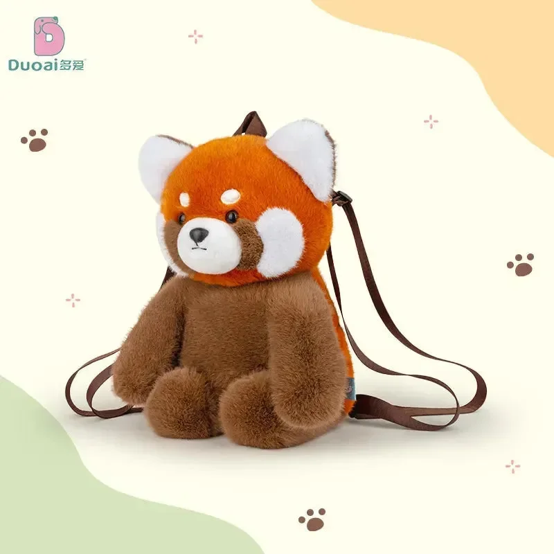 Realistic Red Panda Plush Backpack - Image 5