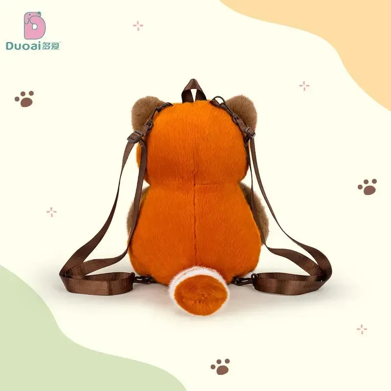 Realistic Red Panda Plush Backpack - Image 6