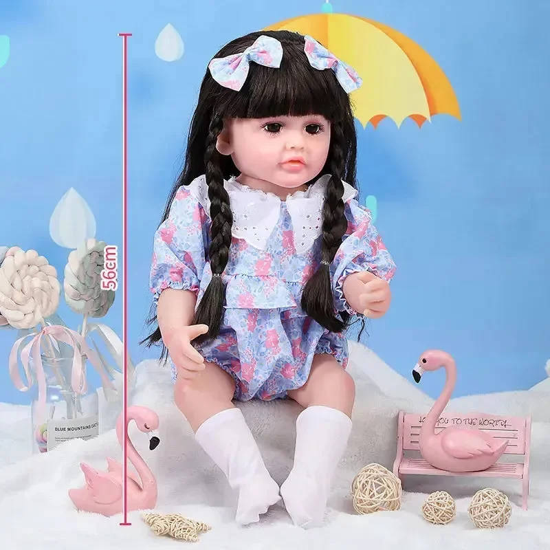 Little Miracle Realistic Silicon Baby Girl Doll (55 cm) - Image 28