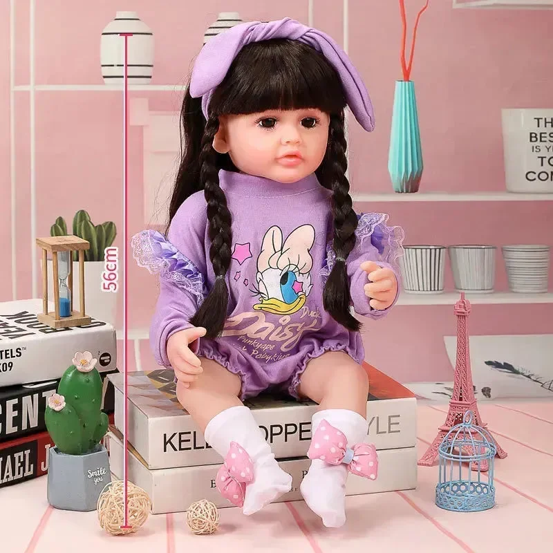 Little Miracle Realistic Silicon Baby Girl Doll (55 cm) - Image 32