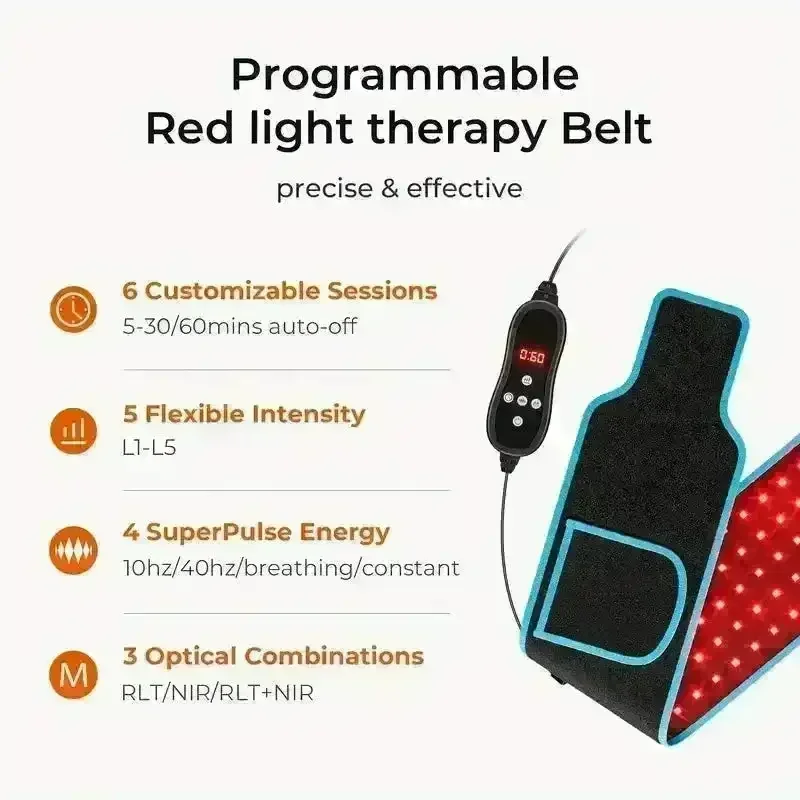 CureMe Red Infrared Light Therapy Lumbar Belt - Image 3