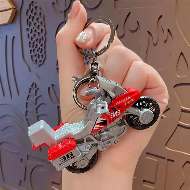 Rev Up Motorcycle Metal Keychain - Image 6