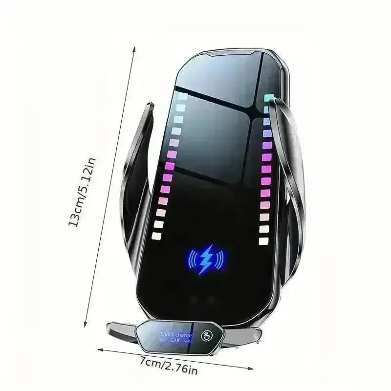 RGB Colour Changing 15W Car Wireless Charger Stand - Image 9