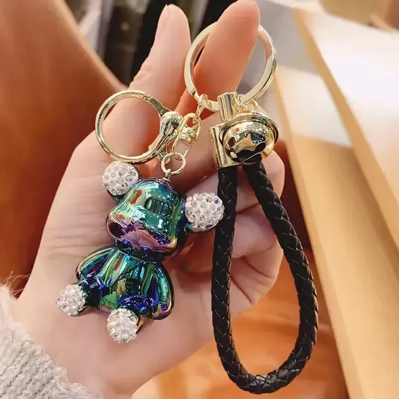 Rhinestone Riot Bear Luxe Keychain - Image 6